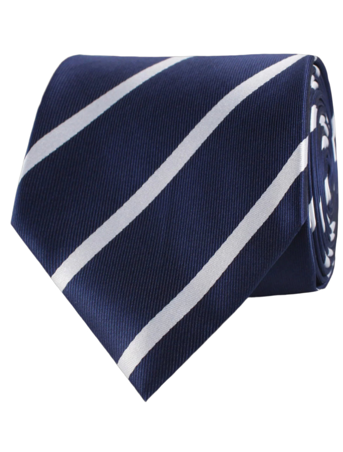 Navy Blue Pencil Stripe Necktie