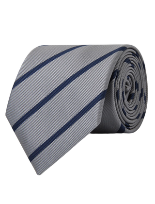Gibraltar Graphite Blue Stripe Tie